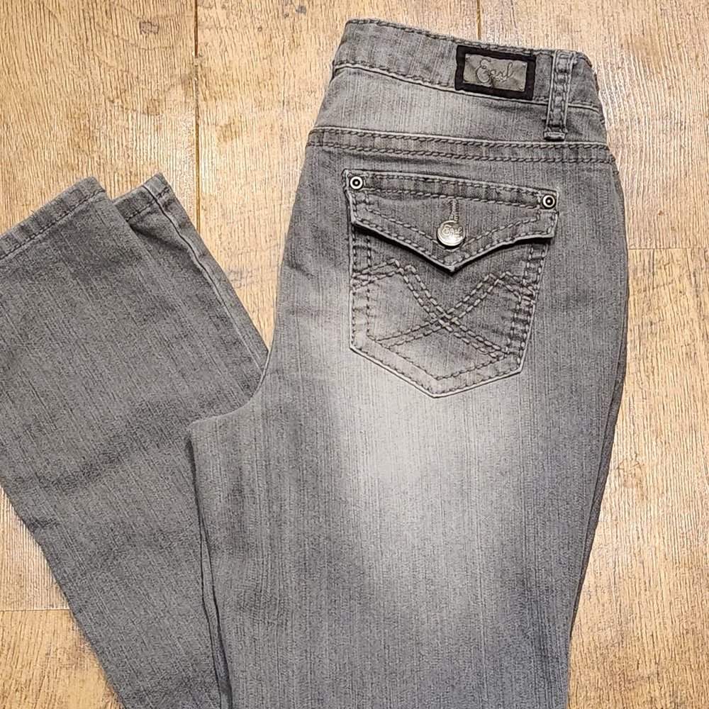 EARL JEANS Gray Straight Leg Women's Jeans - Sz 6
